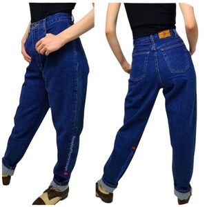 Vintage Hunt Club Y2K High Rise Tapered Leg Jeans 100% Cotton Size 10 (Fits 8)